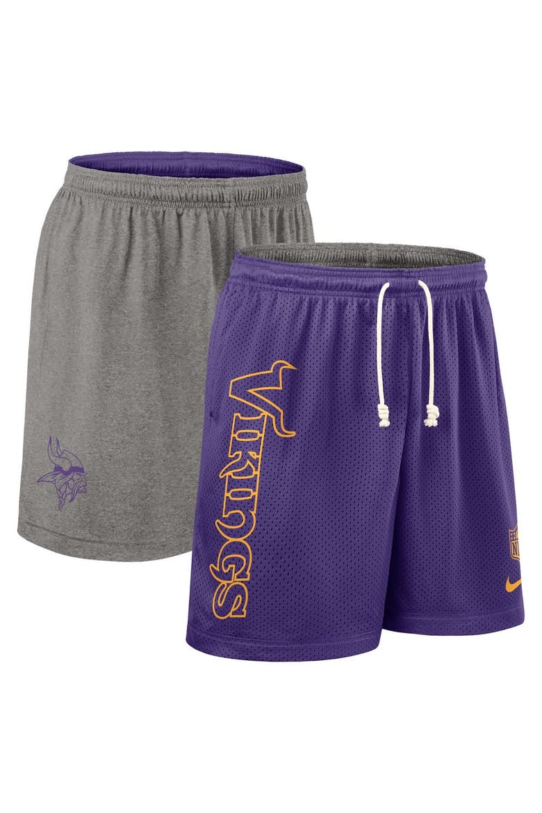 Men's Nike Purple Minnesota Vikings Sideline Reversible Performance Shorts, Main, color, Purple