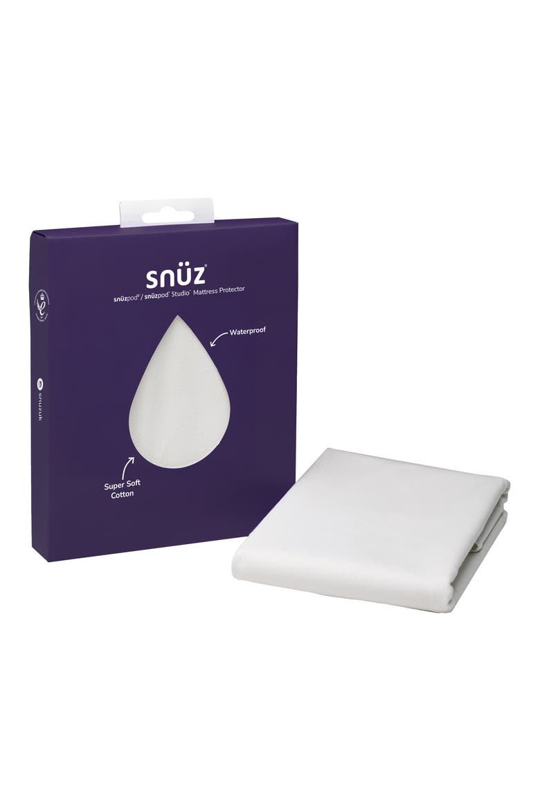 SnuzPod5 Waterproof Mattress Protector, Main, color, WHITE