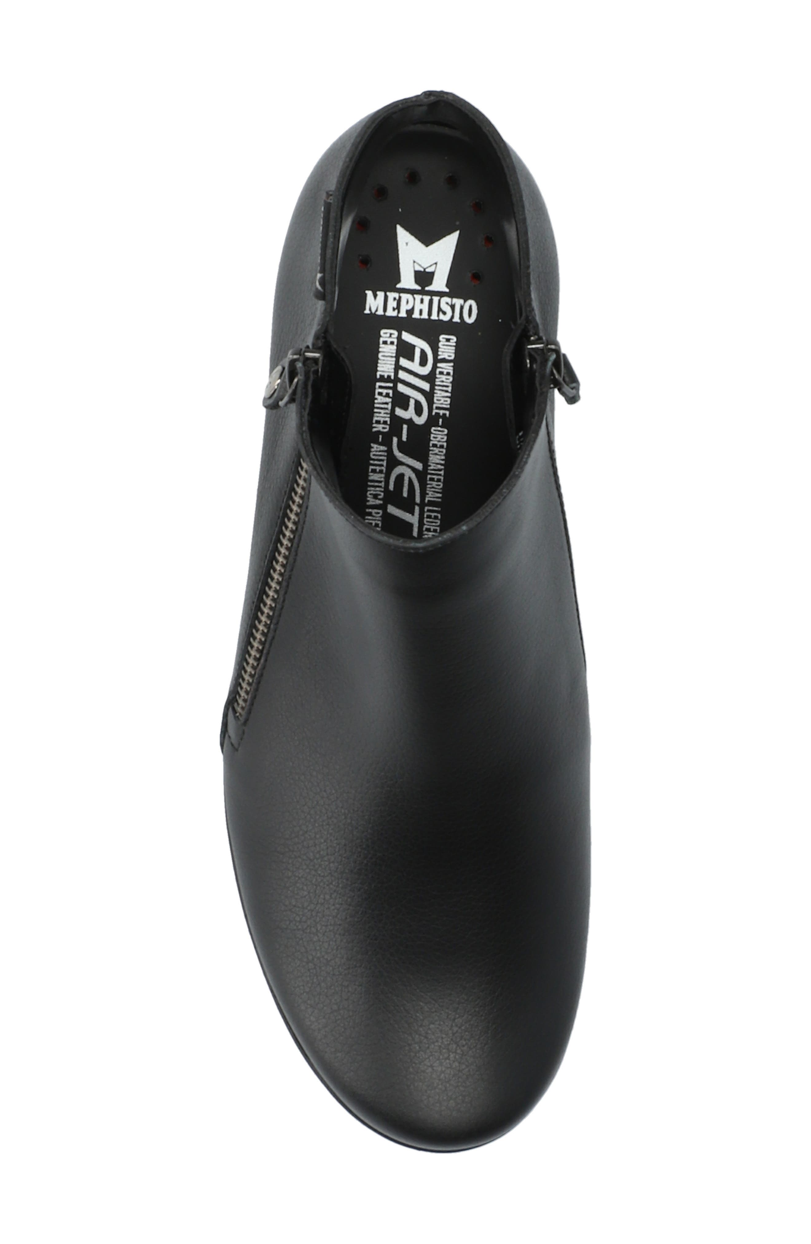 Mephisto Romia Double Zip Bootie, Alternate, color, Black Ceylon