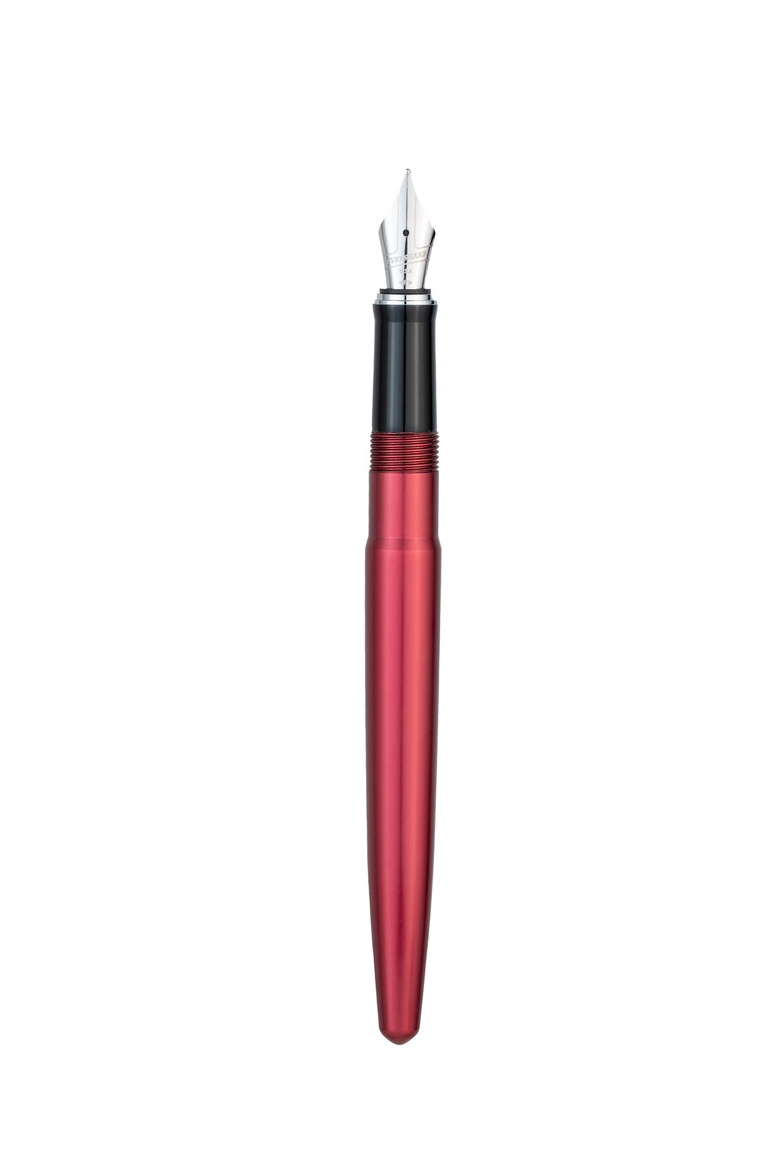 Skyline Fountain Pen, Alternate, color, Red Silver Medium