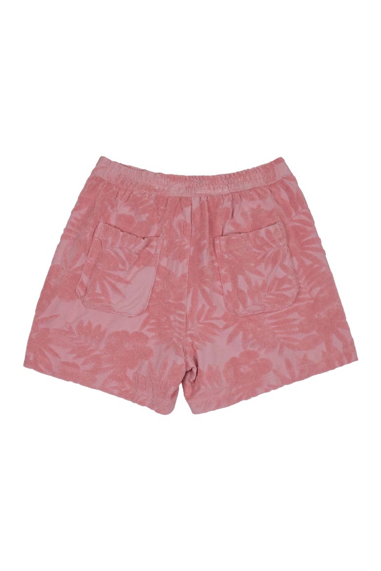 Womens Drawstring Terry Toweling Short, Alternate, color, CORAL