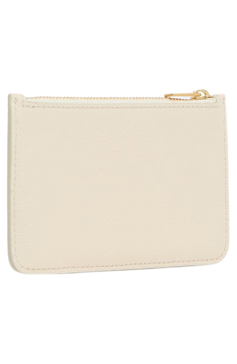 Mansur Gavriel Leather Zip Card Holder, Alternate, color, 