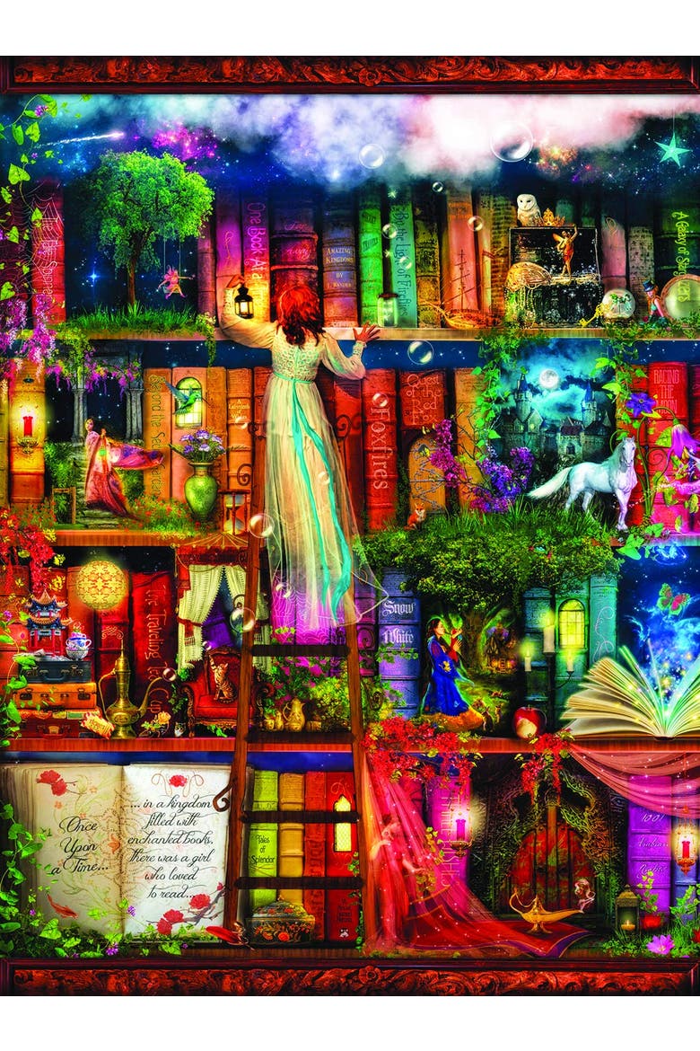Treasure Hunt Bookshelf 1000 piece Jigsaw Puzzle for Adults, Alternate, color, Multicolor