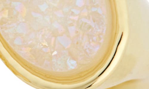 Covet Druzy Stone Open Ring
