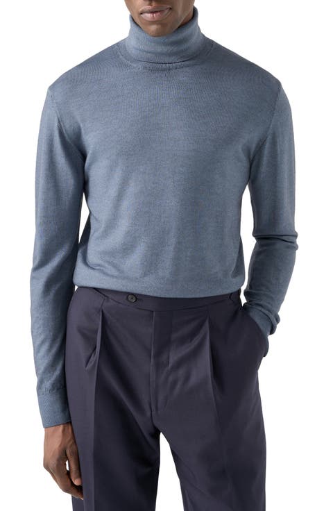 Merino Wool Turtleneck Sweater