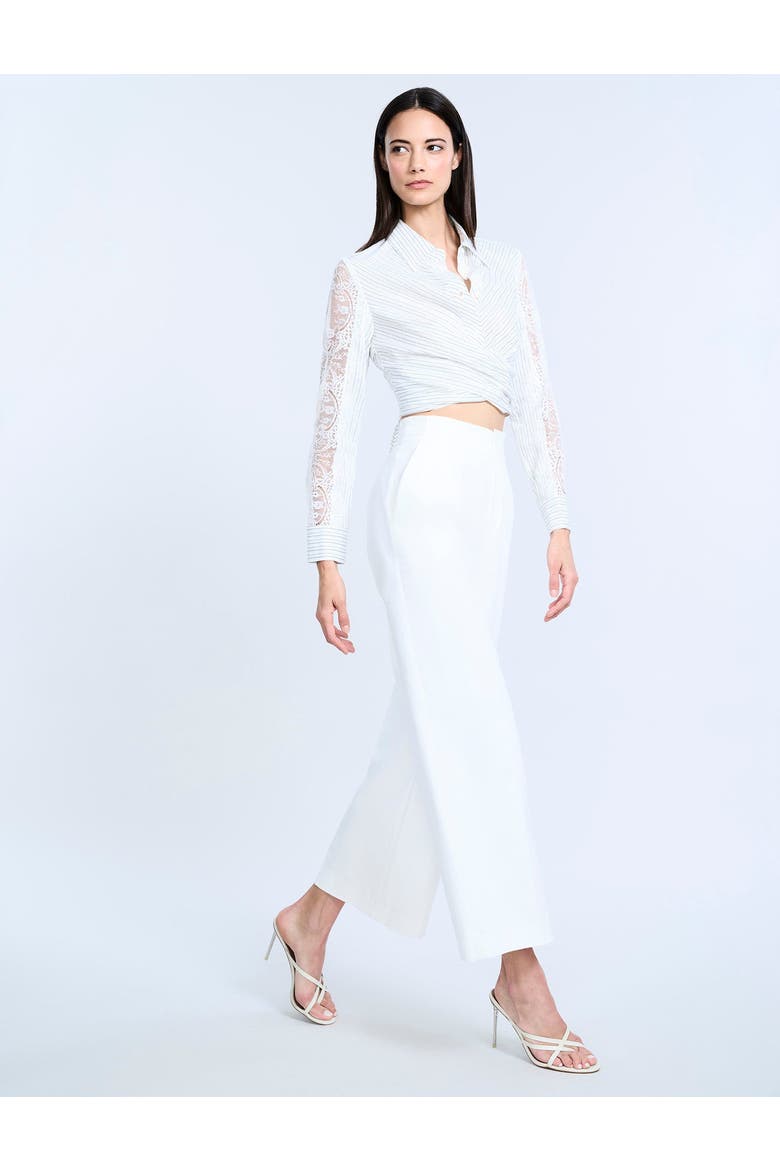 High Waist Cropped Pant, Alternate, color, Chalk