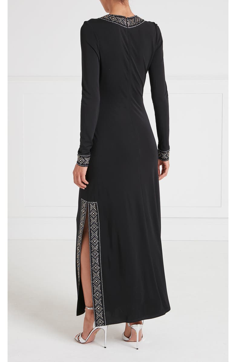 Temperley London Gallantry V-Neck Dress, Alternate, color, Black