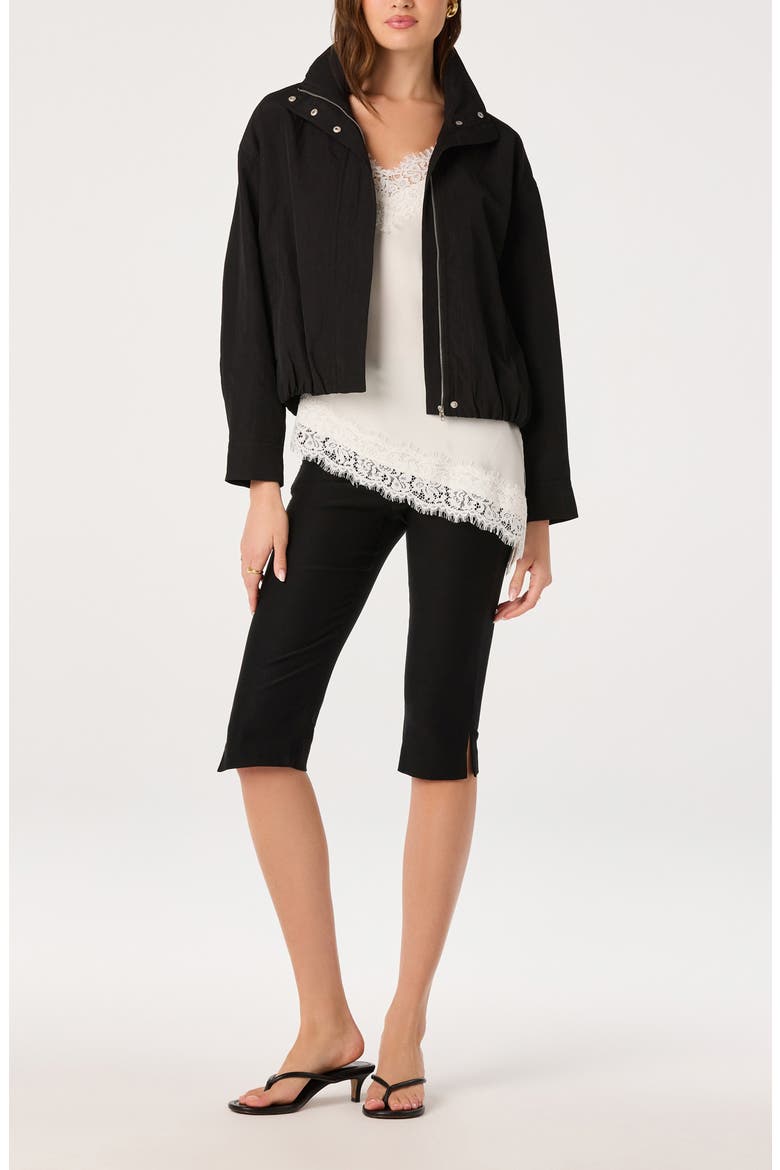 Collins Bomber Jacket, Alternate, color, BLACK