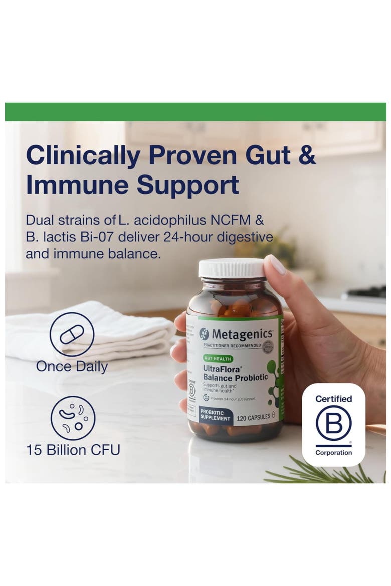UltraFlora Balance Probiotic Shelf-Stable Daily Gut Health Supplement 120 Capsules, Alternate, color, None