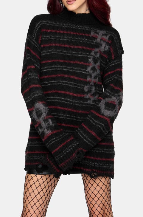 Alani Rune Stripe Jacquard Knit Sweater