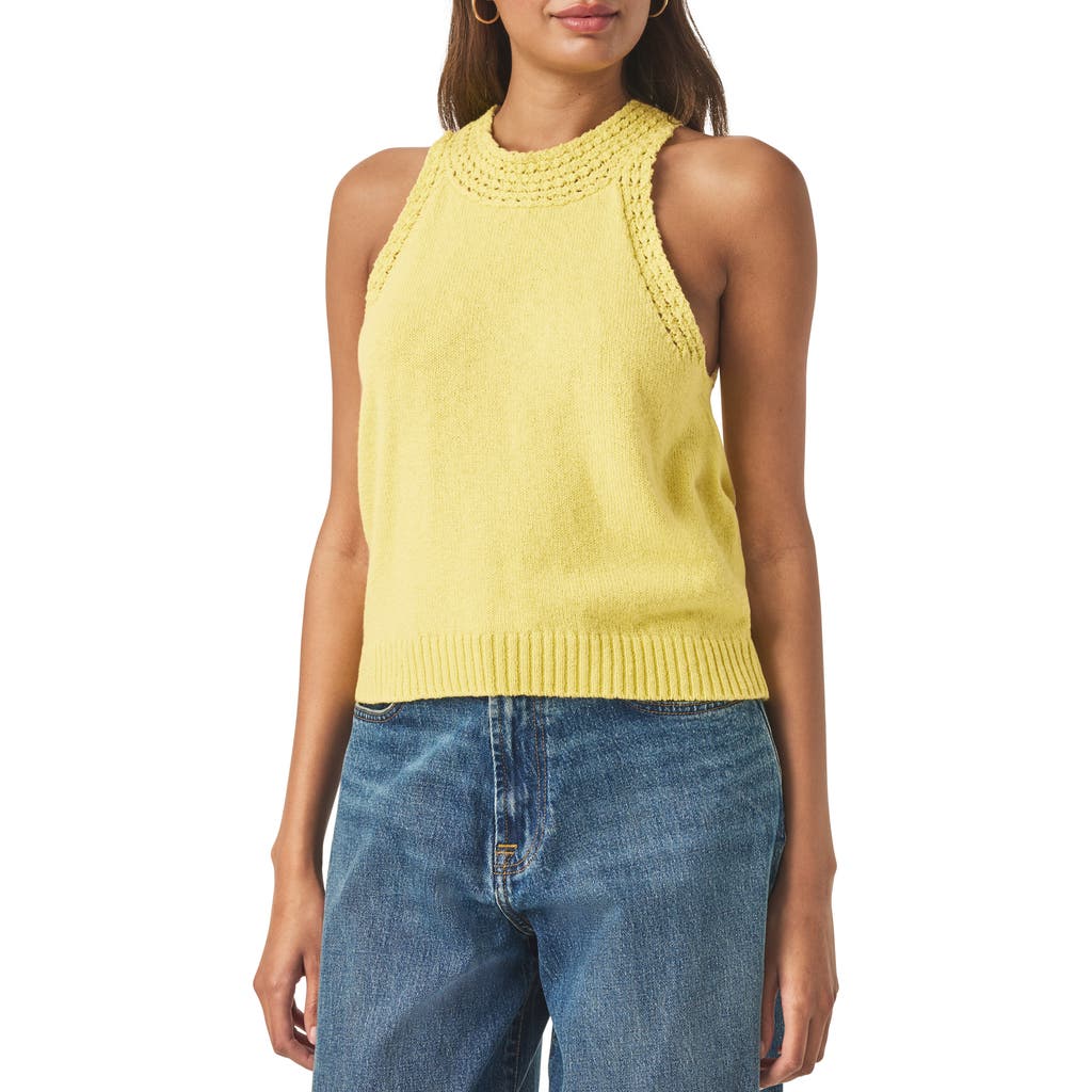Splendid Talula Cotton Sweater Tank In Yellow