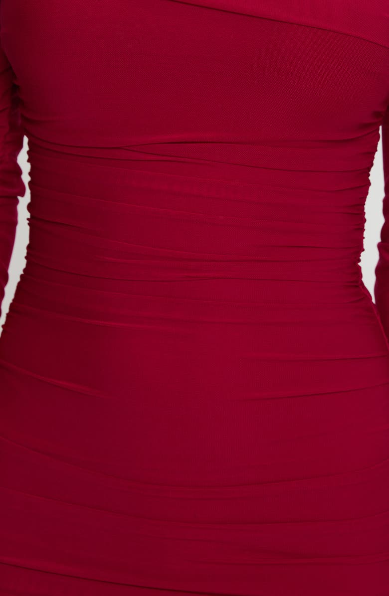 Princess Polly Taylon Off the Shoulder Long Sleeve Mini Body-Con Dress, Alternate, color,