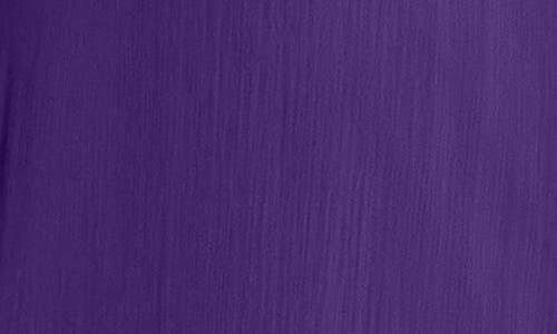 City Chic Antoinette Long Sleeve Asymmetric Midi Dress In Royal Purple