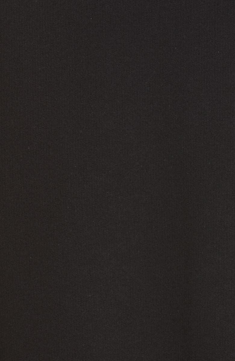 Moncler Logo Tape Mixed Media Zip Hoodie, Alternate, color, 