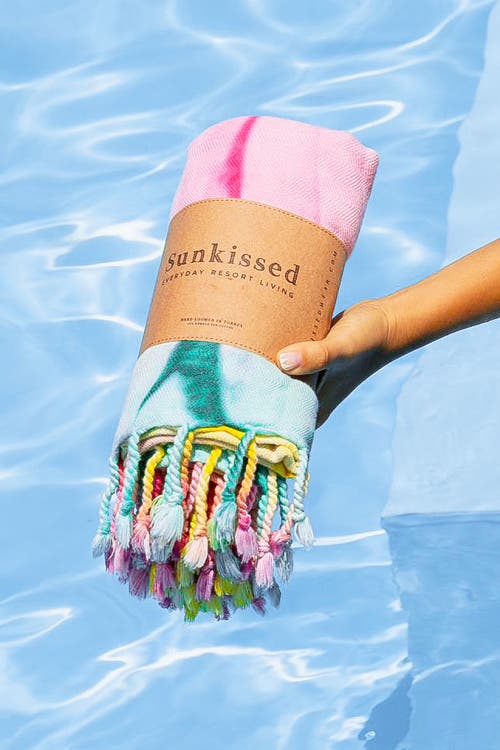 Sunkissed Sand Free Beach Towel In Tel Aviv Rainbow