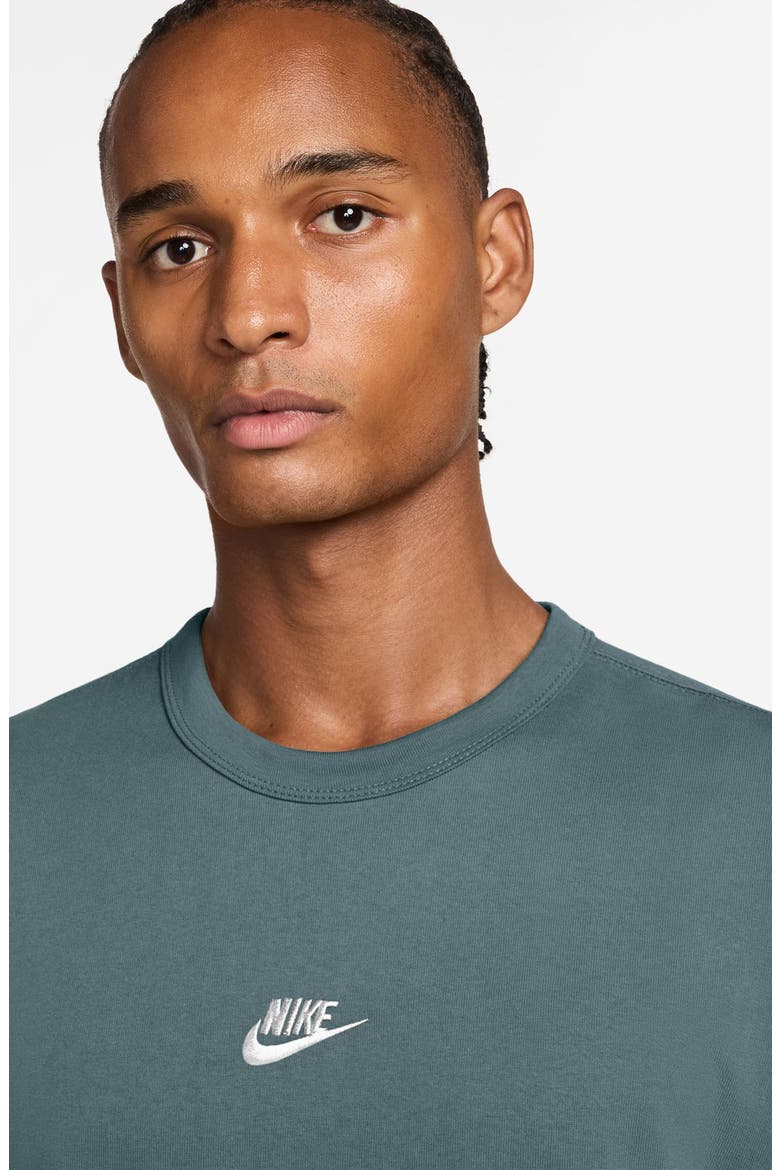 Sportswear Embroidered Swoosh Cotton T-Shirt, Alternate, color, MINERAL SLATE