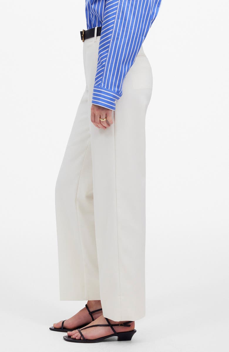 Madewell Slouchy Straight Pants, Alternate, color, Winter White