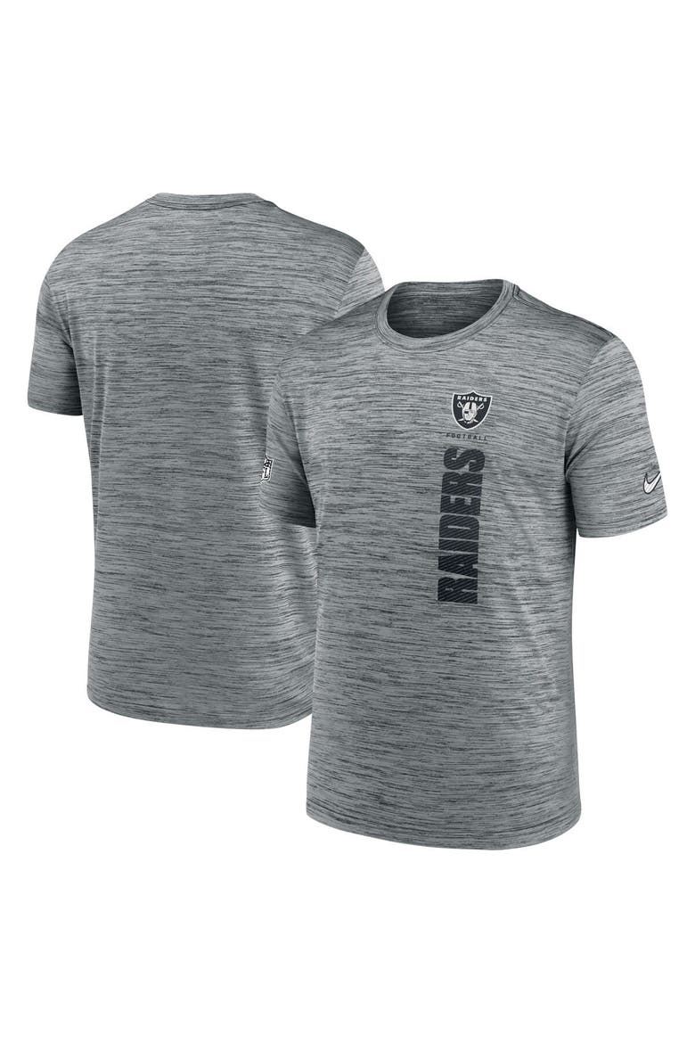 Men's Nike Gray Las Vegas Raiders 2024 Sideline Velocity Performance T-Shirt, Alternate, color, Gray