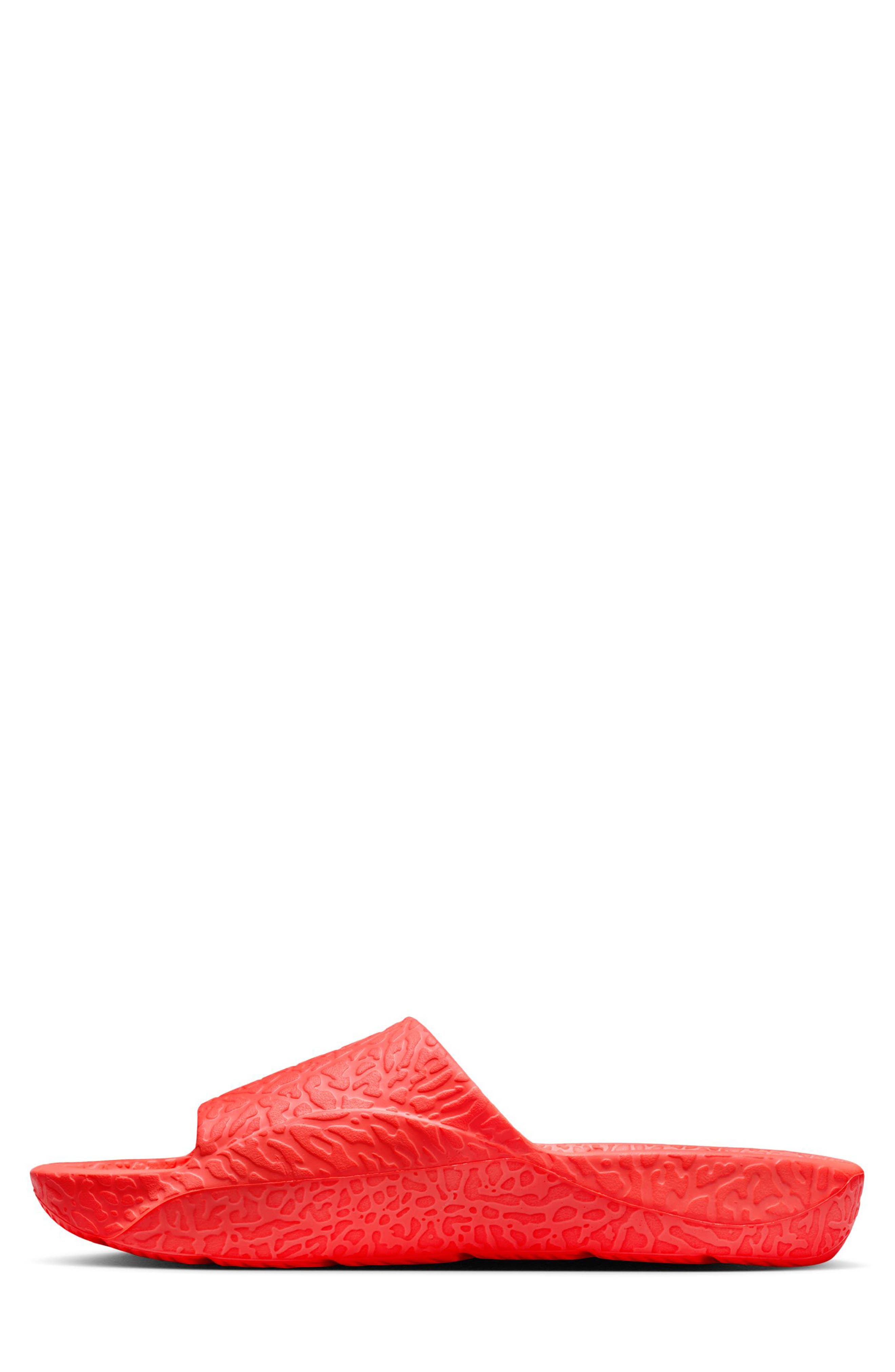 Jordan Franchise Shower Slide, Alternate, color, Hot Lava/ Black