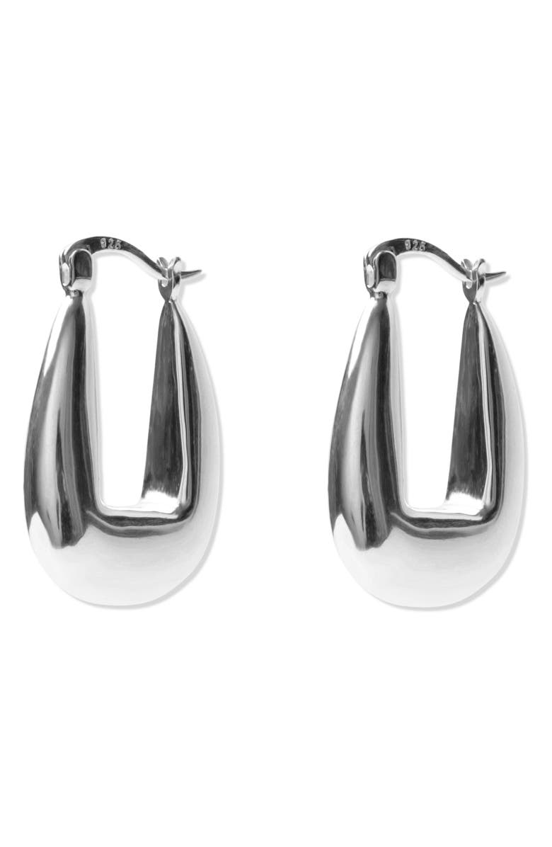 Argento Vivo Sterling Silver Chunky Hoop Earrings, Main, color, 