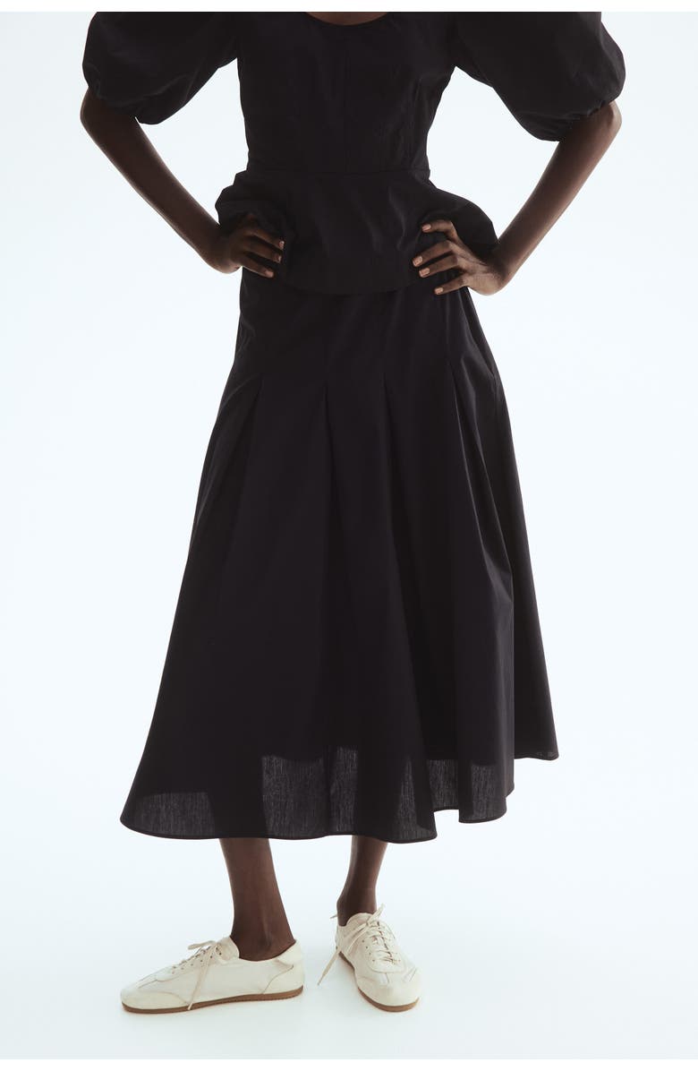 H&M Circular Poplin Skirt, Alternate, color, 
