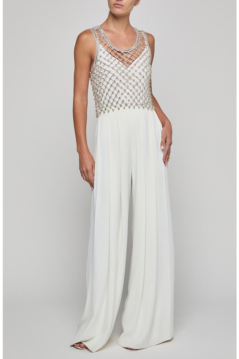 Freia Sheer Net Crystal Embellished Crop Tank, Alternate, color, CLEAR CRYSTAL NETTING