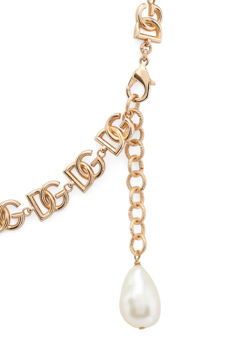 Dolce&Gabbana Logo Link Necklace, Alternate, color, 