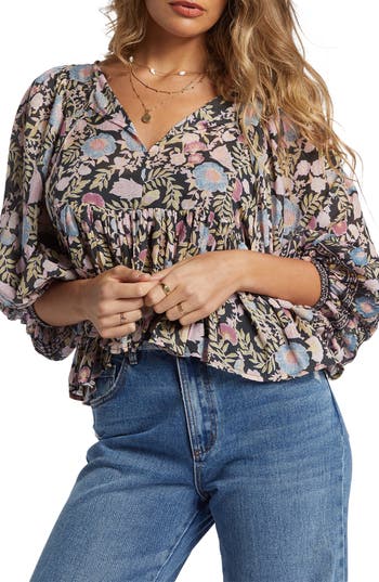 Billabong Adore You Crop Top In Black Sands