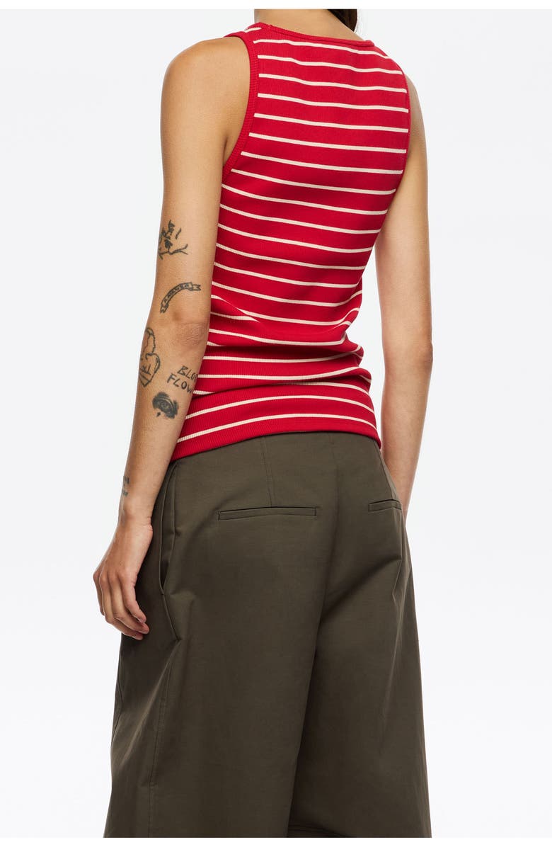 Bimba y Lola Logo Tie Sleeveless Top, Alternate, color, Red