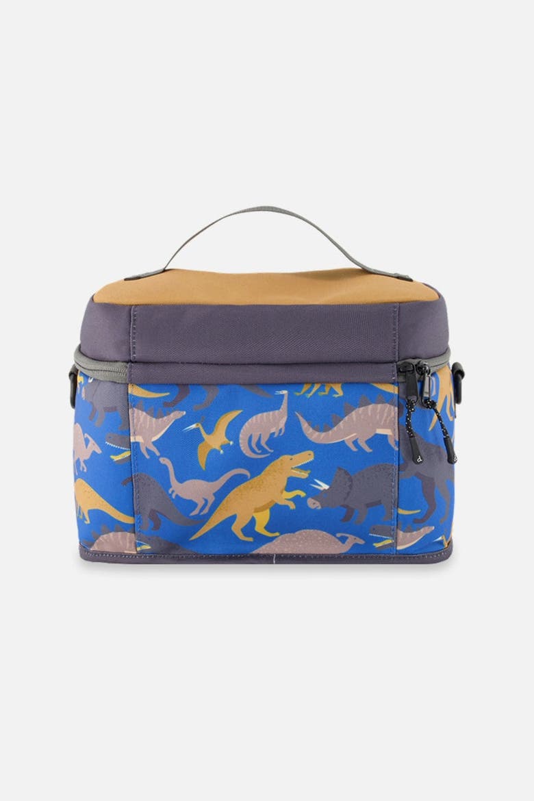 Dinosaur Durable Practical Lunch Box, Alternate, color, Blue Dinosaur Print