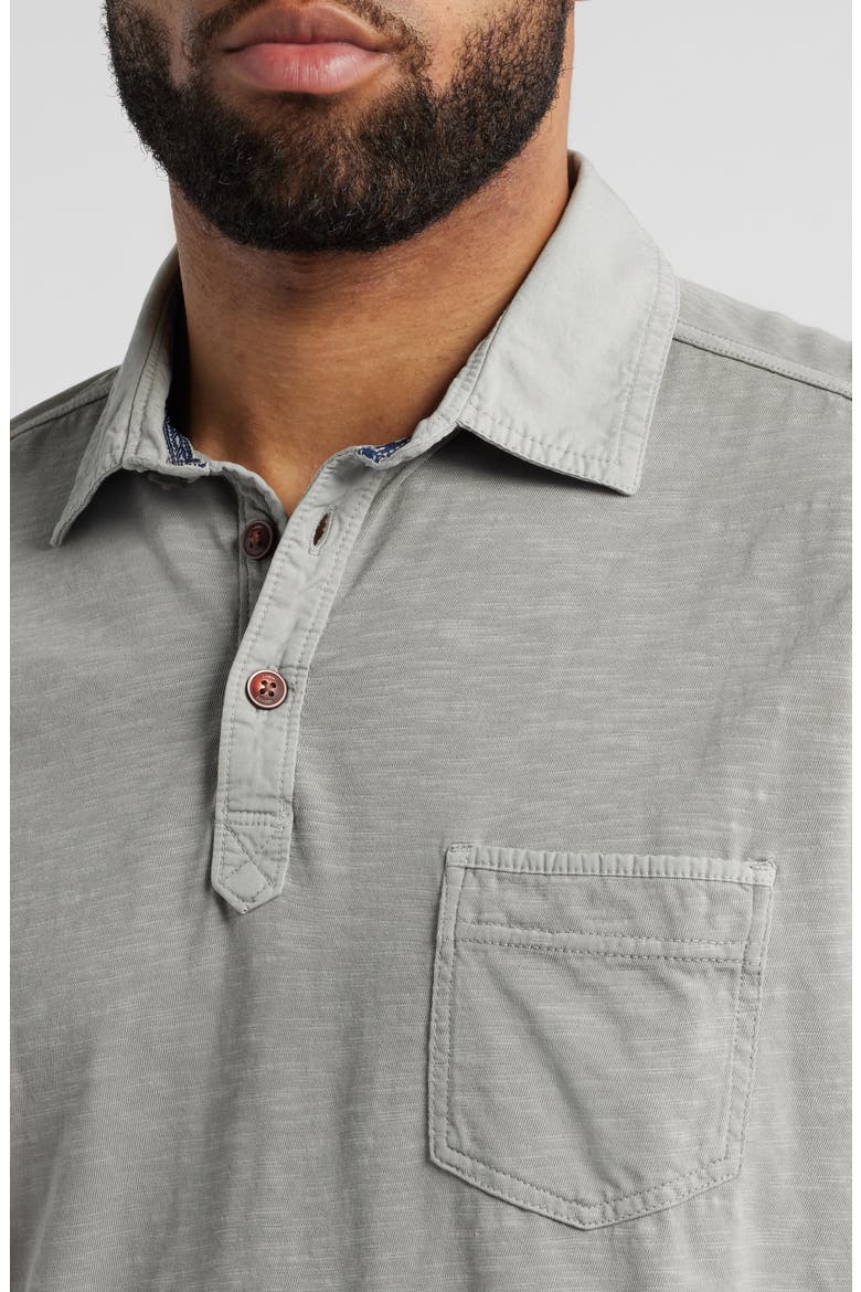 Condesa Canyon Organic Cotton Polo Shirt, Alternate, color, ULTIMATE GREY