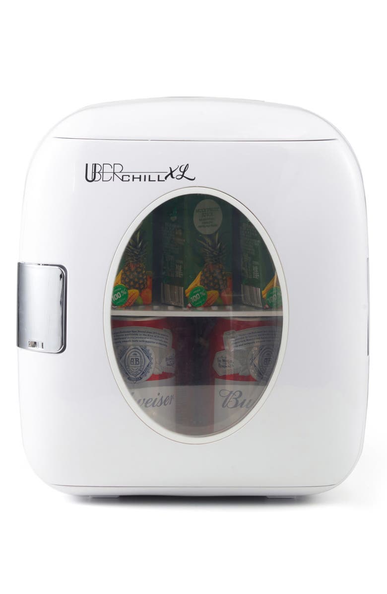 UBER APPLIANCE Chill XL Personal Portable Mini Fridge - Matte Black, Alternate, color, White