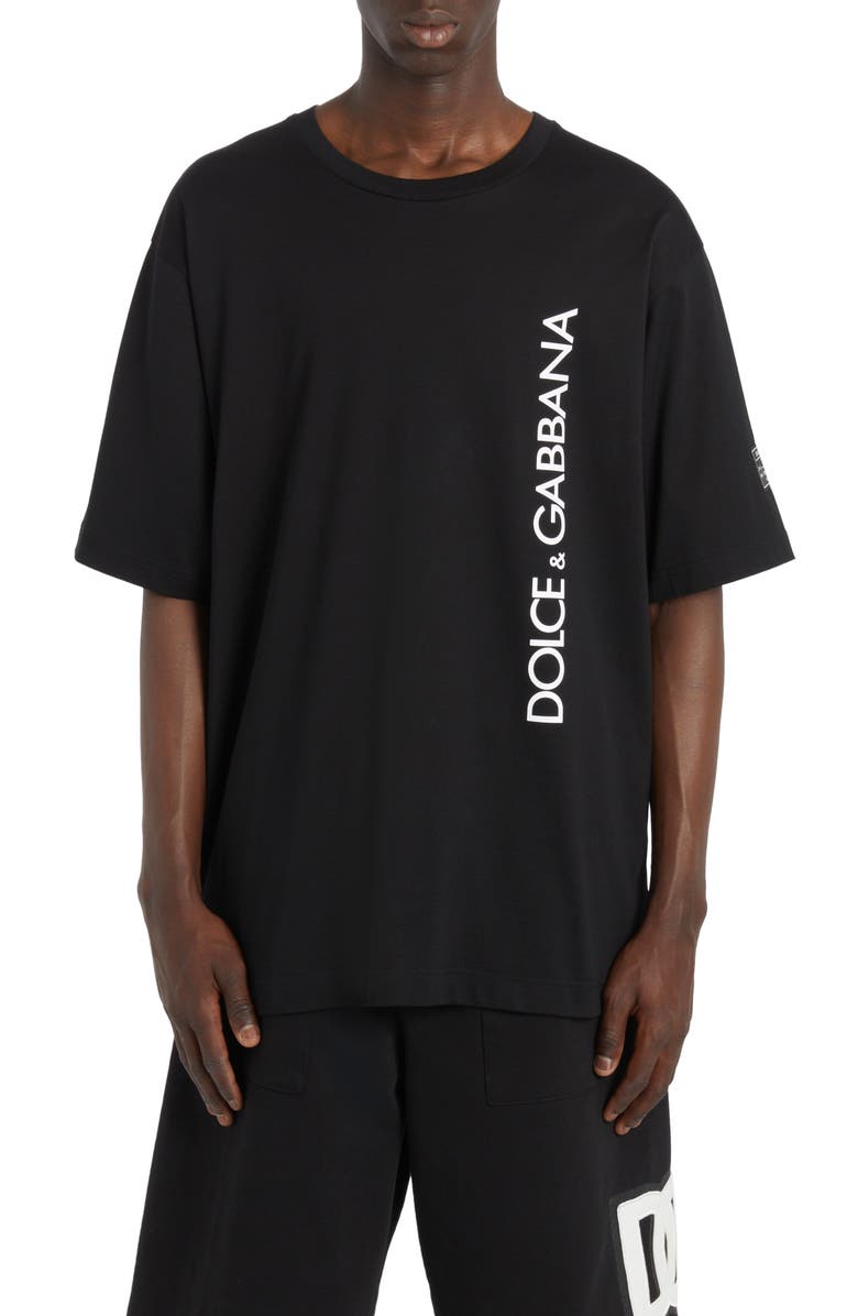 Dolce&Gabbana Logo Graphic T-Shirt, Main, color, Nero