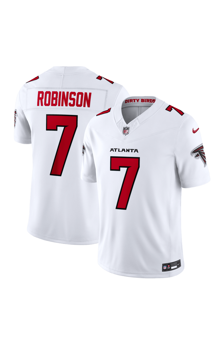 Nike Men's Nike Bijan Robinson White Atlanta Falcons Vapor F.U.S.E. Stitched Limited Jersey, Main, color, White