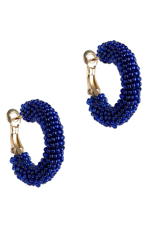 Deepa Gurnani Archie Hoop Earrings in Cobalt  product