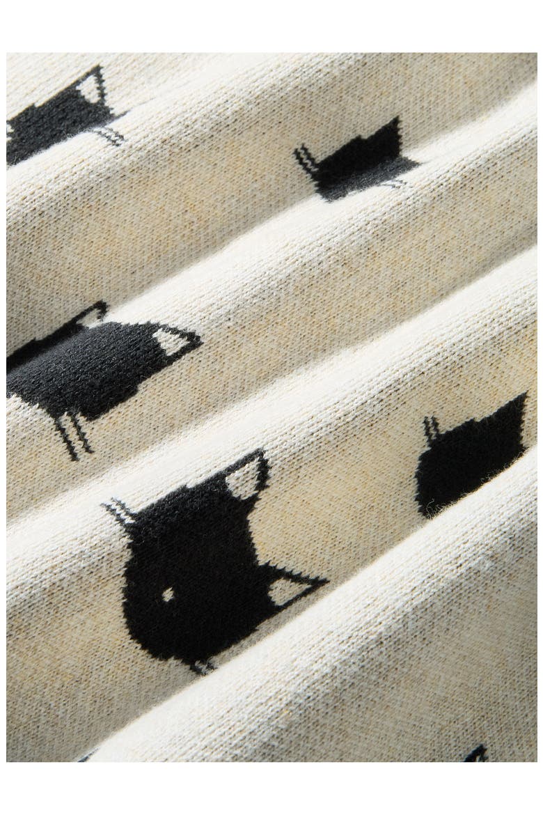 Long Iconic Cat Cardigan, Alternate, color, Turkish Cats