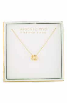 Triple Ring Pendant Necklace