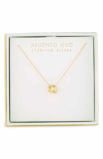 Triple Ring Pendant Necklace