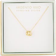 ARGENTO VIVO Triple Ring Pendant Necklace
