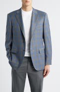 Canali Siena Regular Fit Grey Shadow Check Wool Sport Coat