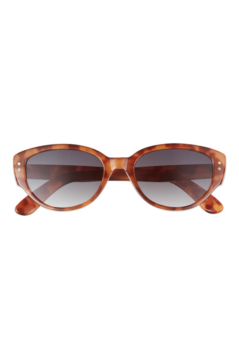 55mm Cat Eye Sunglasses, Main, color, HONEY TORTOISE