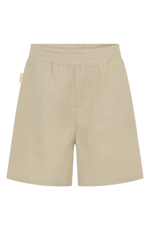 Tiny Tribe Kids' Cotton Twill Short In Neutral