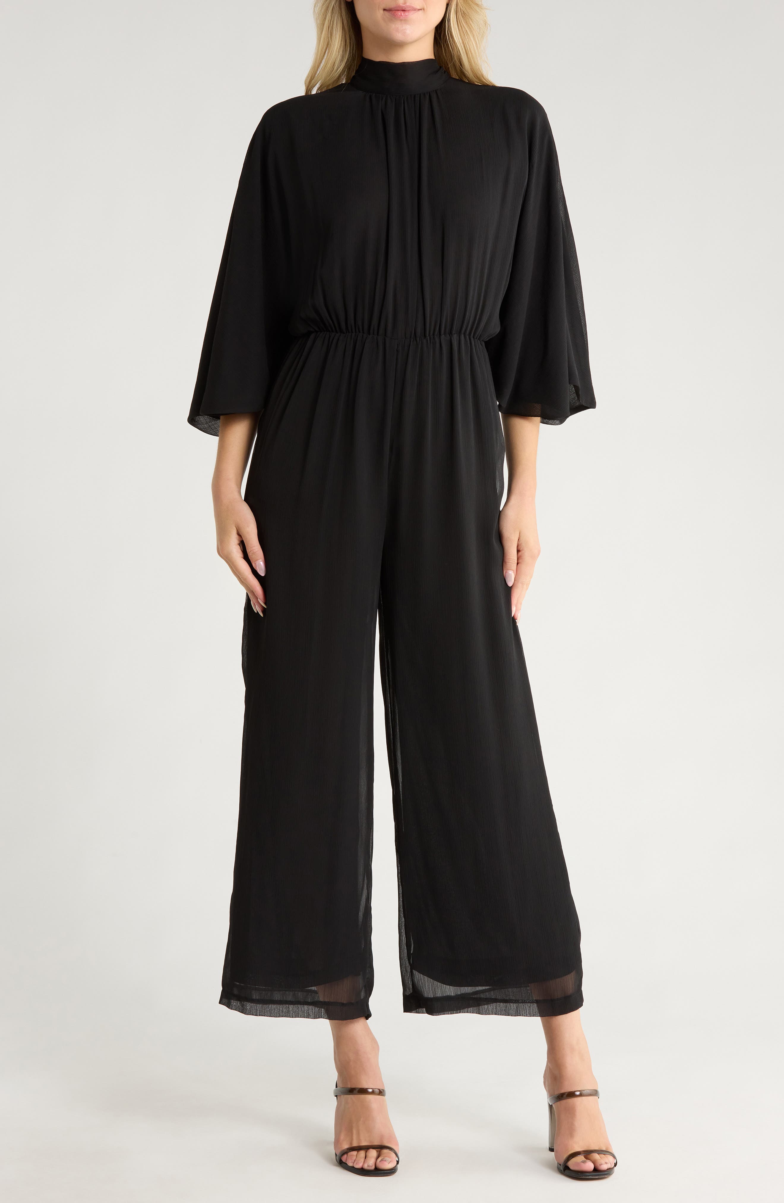 AREA STARS Rosalie Mock Neck Jumpsuit