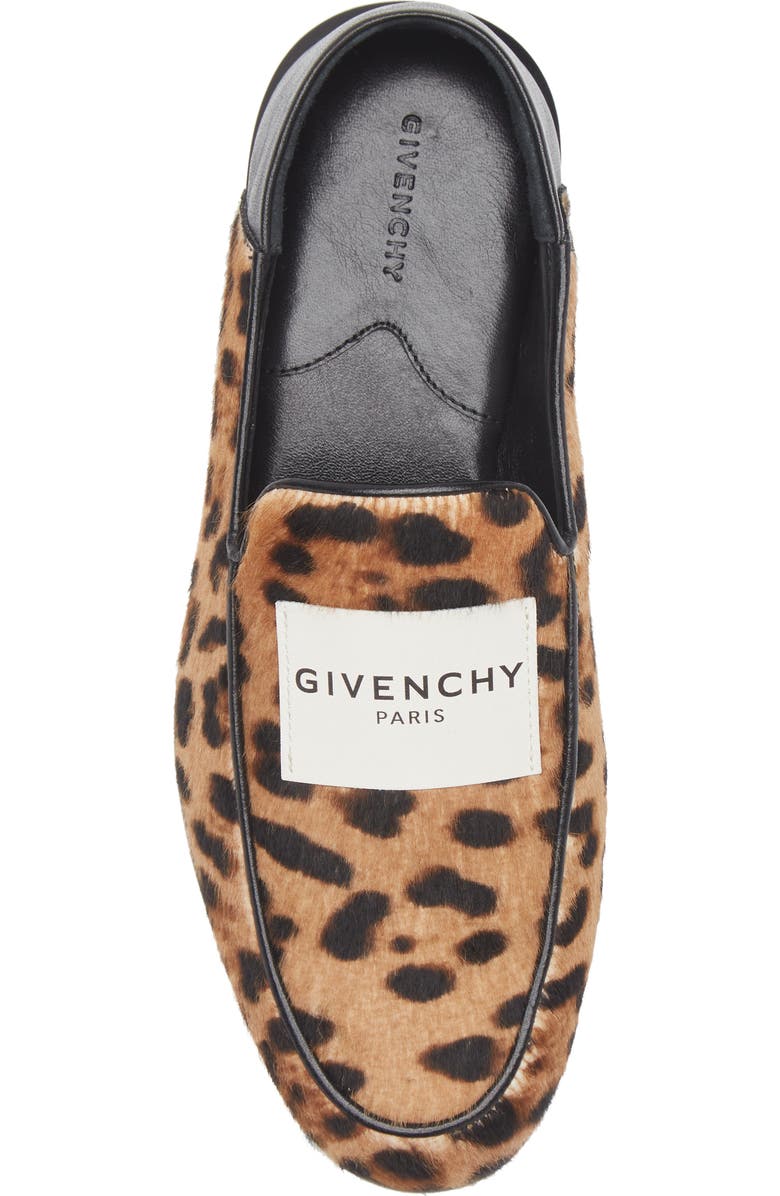 Givenchy Label Convertible Loafer, Alternate, color, Black/ Beige Calf Hair