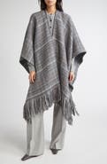 Johnstons of Elgin Plaid Wool Cape