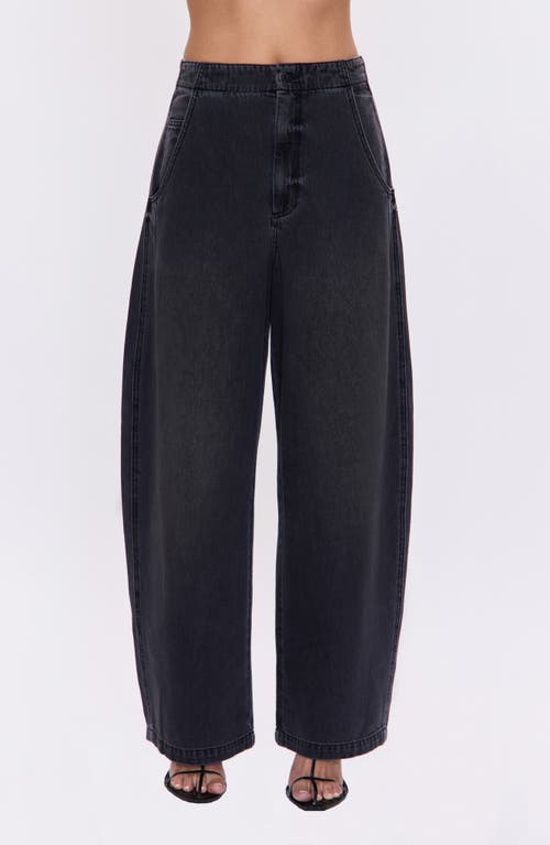 Pistola Lottie High Waist Wide Leg Jeans In Black