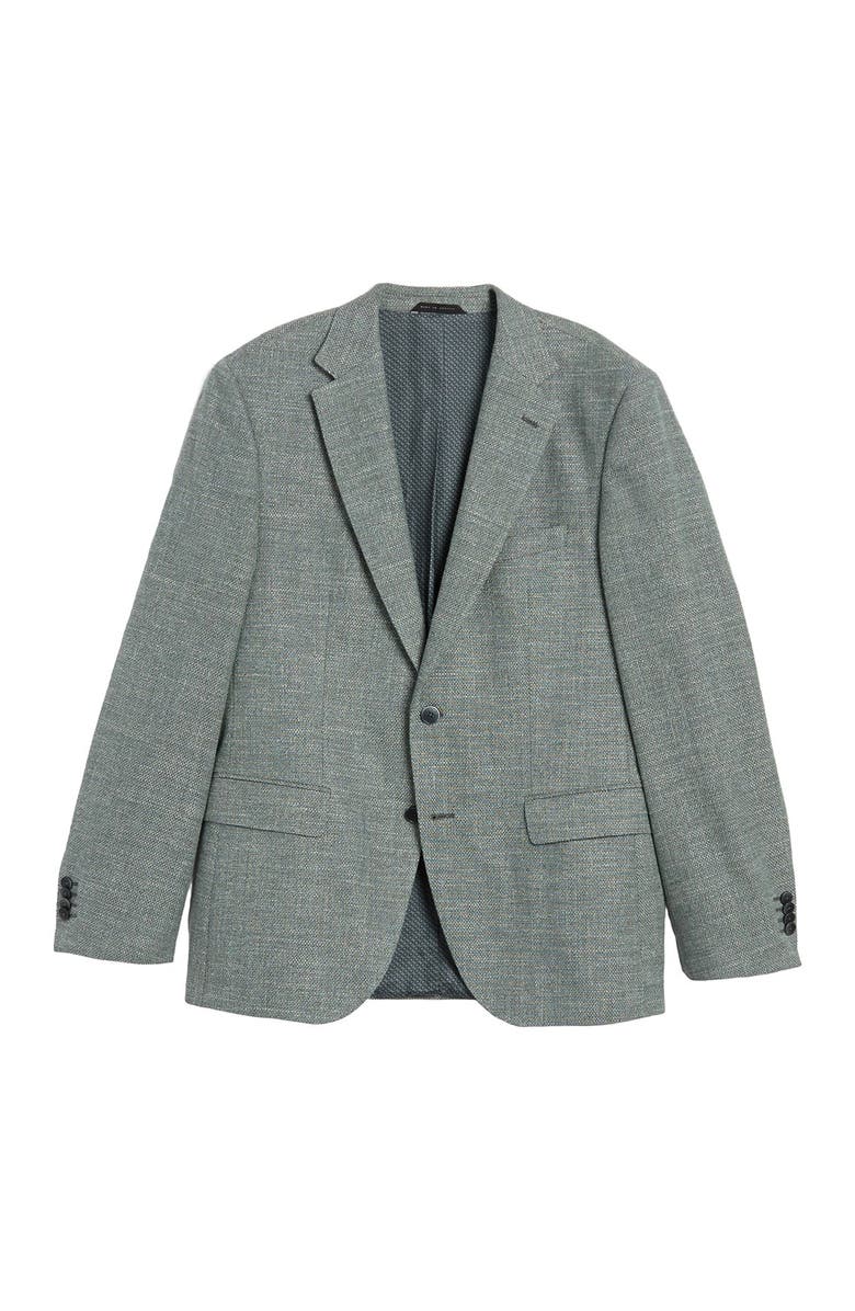 BOSS Micro Pattern Itallian Cotton Regular Fit Blazer, Main, color,