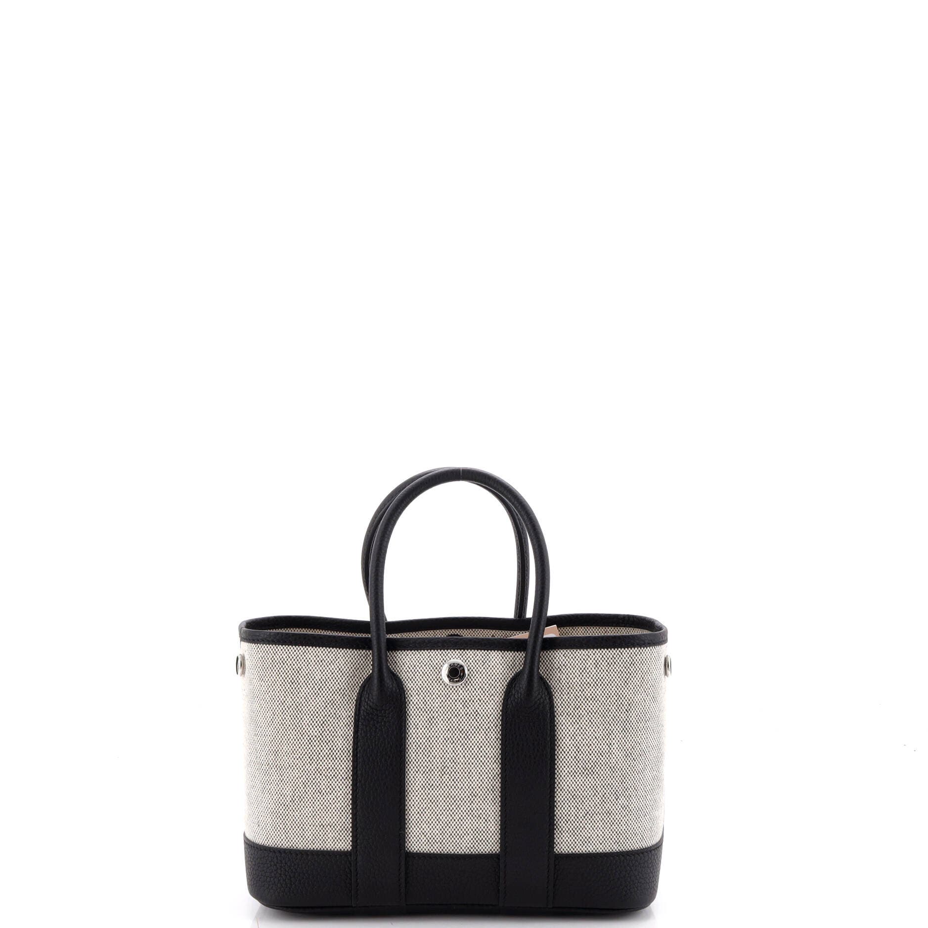 Neo Garden Tote Toile and Leather 23, Alternate, color, Black