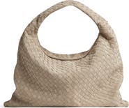 ハンドバッグ Bottega Veneta Large Hop Hobo Bag In Intrecciato Suede Bottega Veneta - Large Hop Acorn Intrecciato Suede Hobo Bag