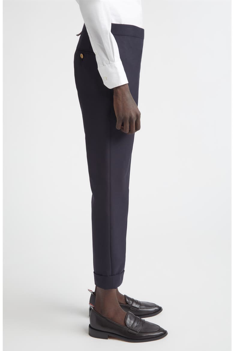 4-Bar Wool Crop Skinny Pants, Alternate, color, NAVY